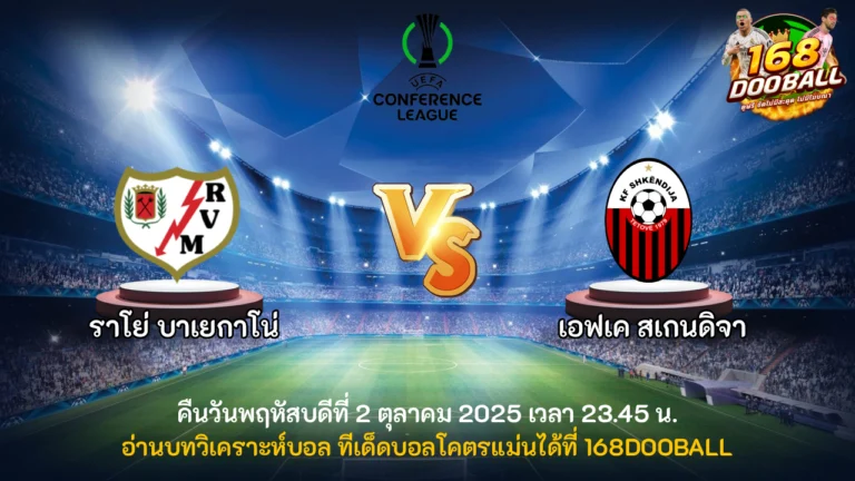 วิเคราะห์บอล ราโย่ บาเยกาโน่ vs เอฟเค สเกนดิจา