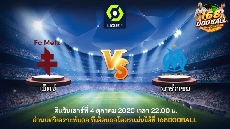 วิเคราะห์บอล เม็ตซ์ vs มาร์กเซย
