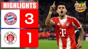 ไฮไลท์ฟุตบอล บาเยิร์น มิวนิค vs ซังค์ เพาลี