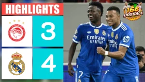 ไฮไลท์ฟุตบอล โอลิมเปียกอส vs เรอัล มาดริด