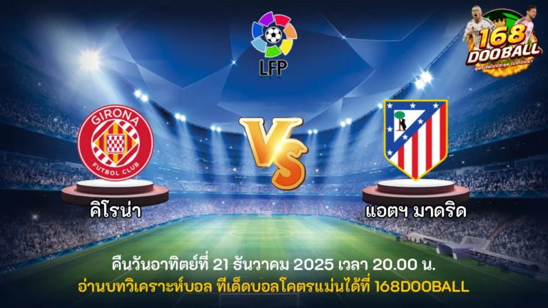 วิเคราะห์บอล คิโรน่า vs แอตฯ มาดริด