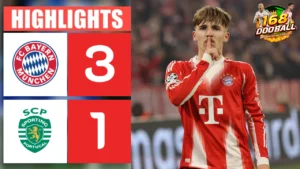 ไฮไลท์ฟุตบอล บาเยิร์น มิวนิค vs สปอร์ติ้ง ลิสบอน