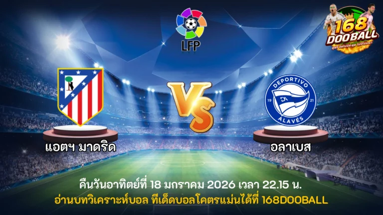วิเคราะห์บอล แอตฯ มาดริด vs อลาเบส