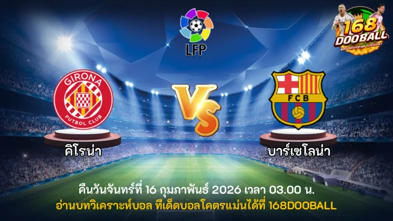 วิเคราะห์บอล คิโรน่า vs บาร์เซโลน่า