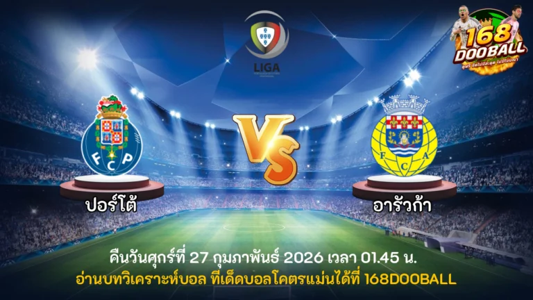 วิเคราะห์บอล ปอร์โต้ vs อารัวก้า