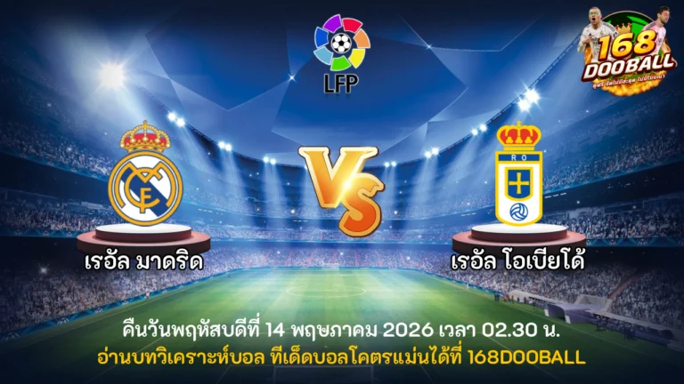 วิเคราะห์บอล เรอัล มาดริด vs เรอัล โอเบียโด้
