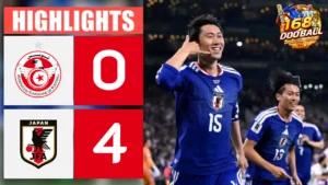 ไฮไลท์ฟุตบอล ตูนิเซีย vs ญี่ปุ่น
